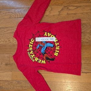 JUMPING BEANS TODDLER BOYS RED SPIDERMAN LONG SLEEVE TEE SIZE 2T